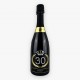 Crystal Black Paper 0,75L per Compleanno 30 anni - Bottiglia con Cristalli